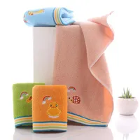 Handdoek T004B schattig karton eend paard dier comfortabel katoen el gezicht voor kinderen of volwassene
