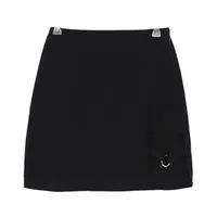 Skirts Women Clubwear Gothic Waist Mini Skirt Female KLV Irregular Sexy Harajuku Bodycon High Bandage Summer Short Slim Black Har