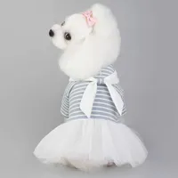 Vêtements de chien Été mignon princesse robe chat robe mince style Teddy Bulldog français Chemise de chien chihuahua poméranien