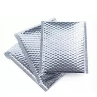 Silberne Bubble-Kissen-Wickelumschlag-Folie-Post-Tasche-Portor-Taschen für Aluminiumfolien Verpackung gepolsterte Blasen