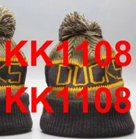 2021 Ducks Hockey Beanie North American Team Patch Side Patch Winter Wool Sport Knit Hat Cappello da cranio A1