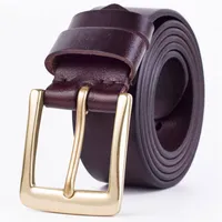Cintura da uomo di alta qualità Pin Genuine Pin Pin Fibbia Casual Designer cinture Vintage Moda cinturino in vita per jeans Cowboy maschile