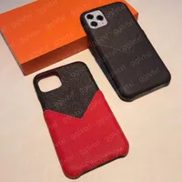 Los mejores diseñadores de cuero Estuches para teléfono para iPhone 13 Pro Max 12 Mini 11 XS XR x 8 7 Plus Diseñador de moda Imprimir Tapa de la tarjeta Slot Luxury Mobile Shell con estuche de bolsillo