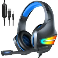 3.5mm oyun kulaklıklar rgb lamba ile kablolu elektronik rekabet kulaklık kulaklıklar mikrofon oyun ile kulaklıklar