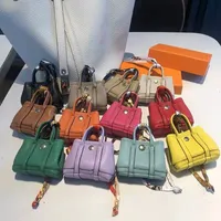 Luxurys Key Ring Keychain Caso Handbags Hook Gancho Sacos Gancho Airpods Capas Fones de Ouvido Caixa Fone de Ouvido Acessórios Mulheres Mini Bolsa Lady Picotin Lock Hbp