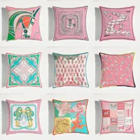 Подушка / декоративная подушка бархатная ткань Французская роскошная лошадь розовая серия домашний диван подушка подушка наволочка без основной гостиной спальня