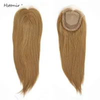 Hstonir Seta Top Wig Topper Toupee per le donne Toupi Topper Toupet pour Femm European Remy Hair Personalizzato Ordine personalizzato TP40