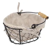 Storage Baskets Iron Art Wire Sundries Basket Desktop Grocery Organizer Small Fruit Bowl Portable Mini