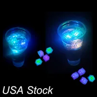 LED-ijsblokjes Flitslicht, Bruiloft Party Light Ice, Crystal Cube Color Flash, Kerstcadeaus Oemled
