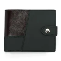 지갑 Yambuto 남성 지갑 짧은 가죽 RFID 크리 에이 티브 스티치 간단한 비즈니스 버클 카드 홀더 7 은행 슬롯 포 케이스 1