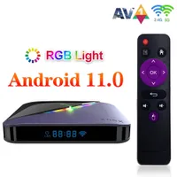 スマートテレビボックスアンドロイド11 A95X F3エアII AMLOGIC S905W2 5G WiFi 4K 3D BT5.0 RGBライトTVボックスHDメディアプレーヤー4GB 32GB