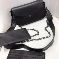Dicky0750 bolsas de embreagem de couro para mulheres sacos de noite de moda cadeia de moda senhora bolsa de ombro presbyópico crossbody mini mensageiro bolsa de cartão atacado