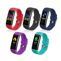 10pcs 115 plus Smart watch with Heart Rate Blood Pressure Wristbands Sport Smartwatch Monitor Health Fitness Tracker PK ID116 M4 M5
