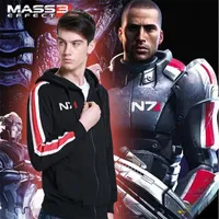 Mass Effect Hoodies Men Anime Zipper Sweatshirt Male Tracksuit Cardigan Jacket Casual Hooded Hoddies Fleece Jacket N7 Costume LJ200826