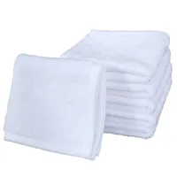 Boş Süblimasyon Havlu Polyester Pamuk 30 * 30 cm Havlu Boş Beyaz Kare Havlu DIY Baskı Ev ​​Otel Havlu Yumuşak El Havlusu