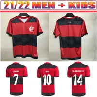 Yeni 2021 2022 Flamengo Futbol Formaları Flamenko Camisetas De Fútbol Gabriel B. Diego 21 22 Pedro Gerson Erkekler Çocuklar Kadın Futbol Gömlek