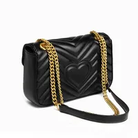 Marmont Velvet Shoulder Bags totes 여성 고급 디자이너 핸드백 지갑 2021 고품질 정품 가죽 체인 패션 크로스 바디 메신저 토트 가방 가방