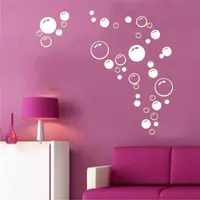 Wall Stickers Cute Bubbles Bathroom Shower Kitchen Art Decals Removable Waterproof Wallpaper Kids Bedroom Home Decor