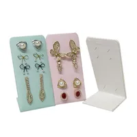 Smycken påsar, väskor Vit Rosa Grön PU 6PAIRS L-Shaped Metal Earring Display Stativhållare 12 Hål Storage Rack