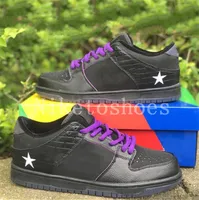 Familia X Düşük İlk Cadde Paten Kurulu Ayakkabı Siyah Mor Açık Spor Rahat Bayan Erkek Sneakers Trainer DJ1159-001