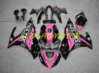Gratis Anpassad Fairings Kit ABS Injektion Bodywork Fairing Kits för Yamaha R3 R 25 R-3 R-25 2014 2015-2016-2017-2018 Cowling Well Black Pink