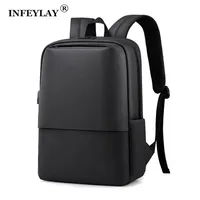 Infeylay 남자 비즈니스 배낭 방수 여행 노트북 배낭 패션 학생 학교 배낭 디지털 가방 여자 mochila 220225