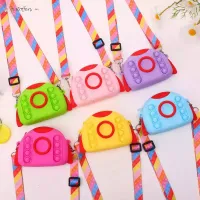 Fashion Sensory Fidget Toys Messenger Bags Adult Kids Simple Dimples Shoulder Bag Decompression Push Change Coin Purse Pouch Stress Relief New Year Gift B0121