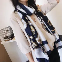 2021 Berömd Designer Ms. Xin Design Gift Silk Scarves Högkvalitativ halsduk 1800x90cm