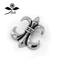 Chrome Pendant 2022 Men's Titanium Steel x Necklace Stainless Yingwei Flower Hearts Ch
