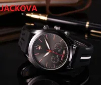 Hohe Qualität Luxus Herren Sportuhren Motor Racing Designer Quarz Militäruhr Schwarz Silikon Strap Männliche Uhr Reloj de Pulsera