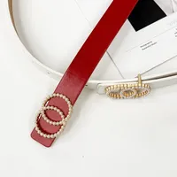 Cinturón de cuero de moda de moda para mujer Bella de perlas de moda barata Spot Wholale