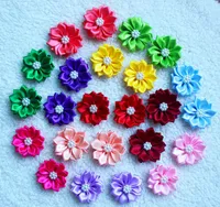 Dog Apparel 100pcslot Pet Hair Bows Rubber Bands Petal Flowers With Pearls Grooming Accessories Product
