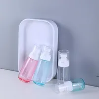 30ml 60ml 80ml 100ml creme loção garrafa plástico de plástico recarregável bomba transparente ferramentas de bolso de perfume pacote individual rre12836