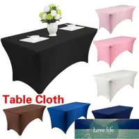 Cocktail High Stretch Wedding Hotel Birthday Table Cover Buffet Cloth Table Set Tablecloth Decoration1
