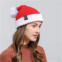 50% Rabatt auf Weihnachten Winter Eimer Hüte Männer Mode Mützen Luxr Strick Hut Verdicken Frauen Warme rot Farbe LZ178 200 stücke Hohe Qualität