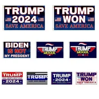 3 * 5 FT Trump Won Drapeau 2024 Drapeaux électoraux Donald The Mogul Save America 150 * 90cm bannière DHL expédition CN05