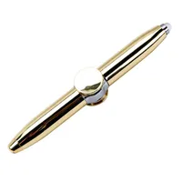 Bolígrafos bolsas 1pcs multifunción creative led rotación descompresión giroscopio de metal pluma de moda de la oficina de moda escolar escritura