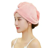 Handtuch Mikrofaser Hair Trockene Schnelltrocknung Dame Bath Hat Cap Turban Head Wrap Bathing Tools für Salon