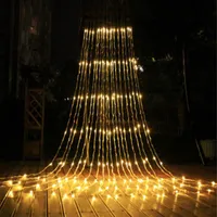 3x2m / 3x3m / 6x3m Wasserfall Meteor Duschvorhang Eiszapfen LED String Licht Weihnachten Hochzeit Party Girlande Fee Dekoration Lichter