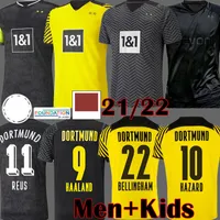 Haaland Reus Borussia 21 22 Dortmund 1990 Edición limitada Soccer Jerseys 2021 2022 4ª camisa de fútbol especial Bellingham Sancho Brandt Men Kit Kit Maillot de pie