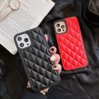 Suitable for mobile phone cases For iPhone 11 12 13 Mini Pro X XR XS Max 7 8 Plus High quality luxury design CC diamond pattern thin and stylish