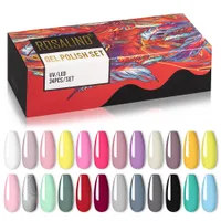 Rosalind 24 Farben Gel Nagellack Kits UV / LED-Lampe OEM Custom Private Label Maniküre Set für Großhandel