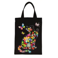 Storage Bags B03D DIY Diamond Painting Handbag Handmade Shoulder Shopping Canvas Bag Gift