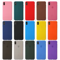 Hot Selling Frosted Silicone TPU-mobiltelefonfodral för iPhone 13 12 Mini Pro max 11 x XS XR 7 8 6S plus SE 5S 100PCS
