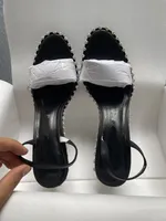 2021 европейские и американские новые прозрачные женские алмазные сандалии для девочек обручальное платье высокие каблуки 10,5 см пляжа Андальс 35-43