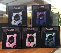 Cat Ear Wireless Headphones BT028 Bluetooth Earphones Headset Blinkande 5.0 Trådlös Sport och Fritidskort FoldingSeo Hearphones Ungdomar