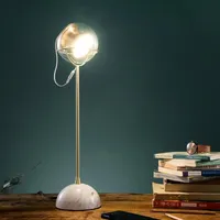 Lampes de table PostModern Lampe de concepteur de marbre Base de marbre Accueil Déco Lights Verre Touch Ajuster Lit Creative Salle de séjour