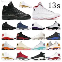 En Kaliteli Jumpman 13 Mens Basketbol Ayakkabıları Kirli Yetiştirilmiş 13s Singles Günü Kırmızı Çakak Kadın Playofflar Gri Ayak Toe Uçuş Sporları Sabahları Tarihi
