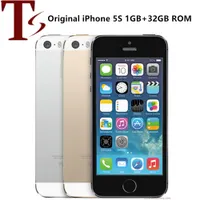 元のロック解除されていないApple iPhone 5 5S IOS 4.0 '' 16GB/32GB/64GB ROM WiFi GPS 8MP Touch ID指紋4G LTE携帯電話