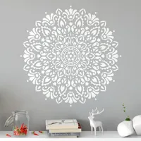 Harmony Mandala Decal Create Beautiful Bohemian Wall Vinyl Sticker Great Boho Decor For Living Room MA44 210308